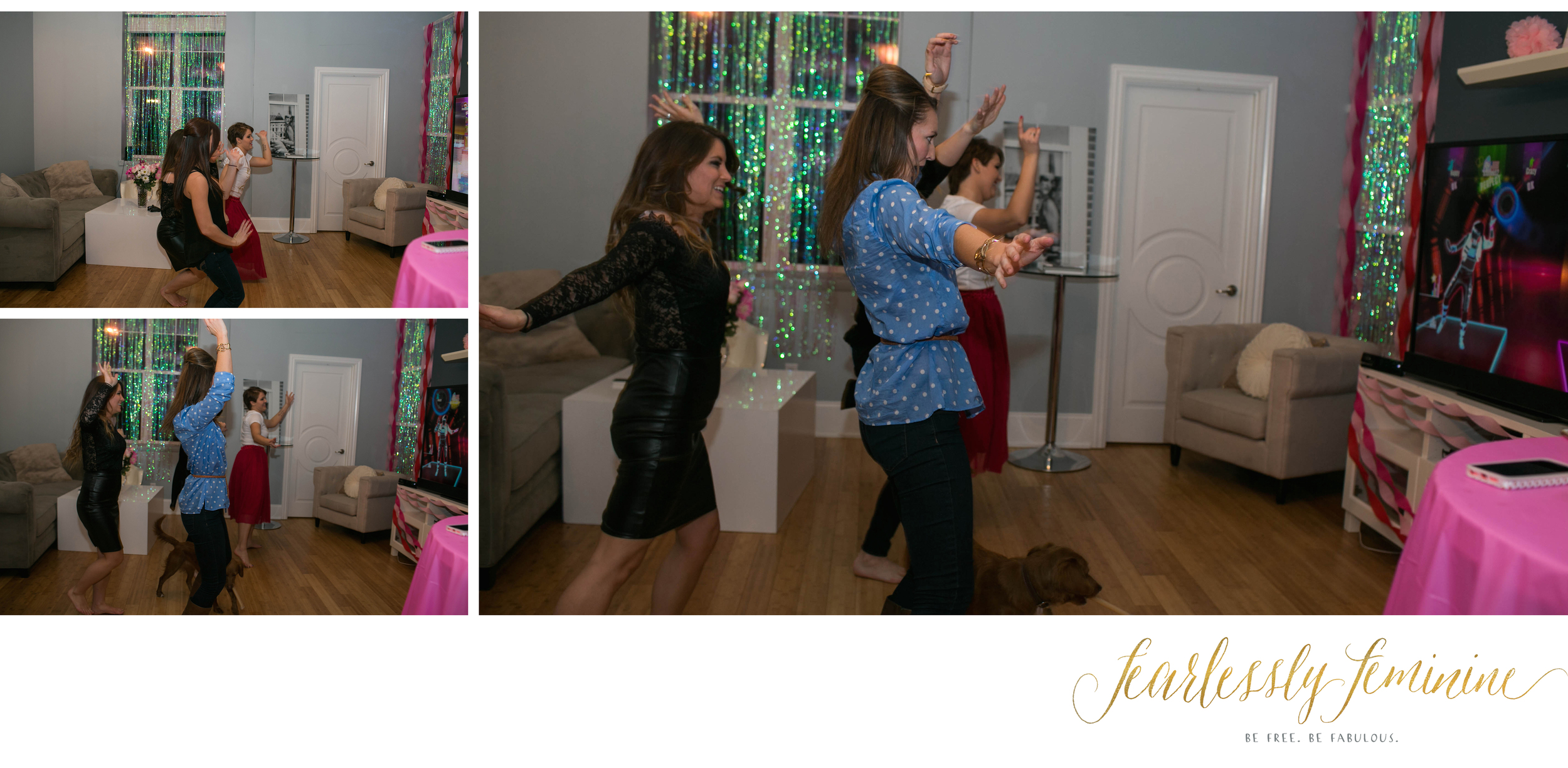 What's a Galentine's party with out some dancing?! Shake it ladies!&nbsp;
